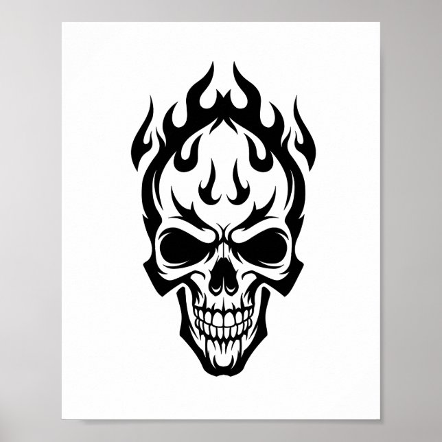 Intricate Celtic Knotwork Skull Poster - Detailed  (Vorne)