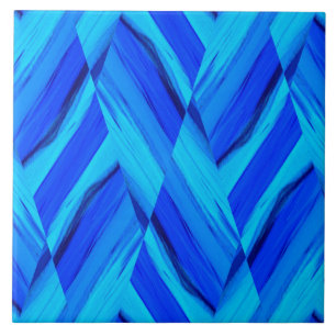 Intricate Cobalt Blue Marble Muster Fliese