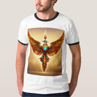 "Intricate Crystal Eagle Tattoo Design - Symbol T-Shirt