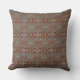 Intricate Edwardian Paisley Throw Pillow Kissen