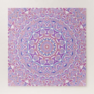 Intricate Fette Groovy Boho Hippie Abstrakte Manda Puzzle