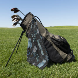 Intricate floral and paisley pattern golfhandtuch