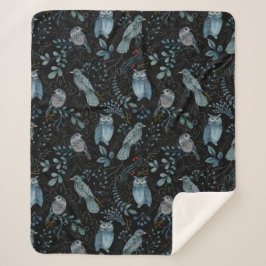 Intricate floral and paisley pattern sherpadecke