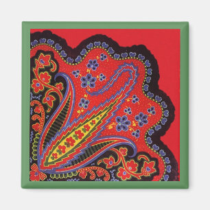 Intricate Folk-Art Magnete Zapfen-Malstil