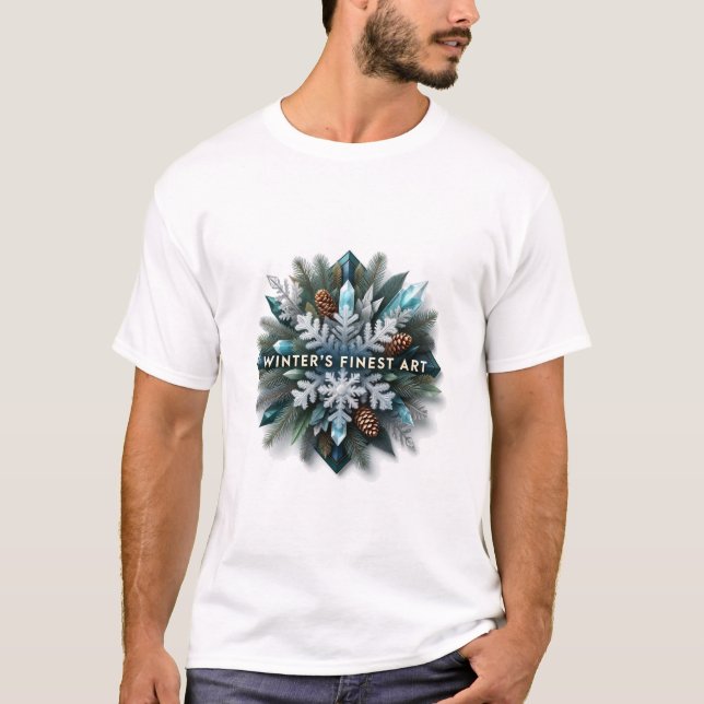Intricate Frozen Evergreen T-Shirt (Vorderseite)