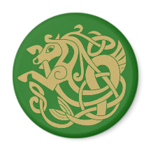 Intricate Gold Celtic Horse  