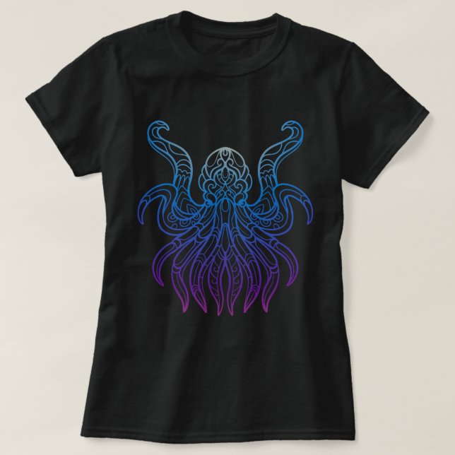 Intricate Kraken T-Shirt (Design vorne)