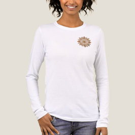 Intricate Mandala Floral Brown Tones Art Tri-Blend Shirt