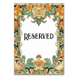 Intricate Motif Filigree, Clear Center Table Sign Tischnummer