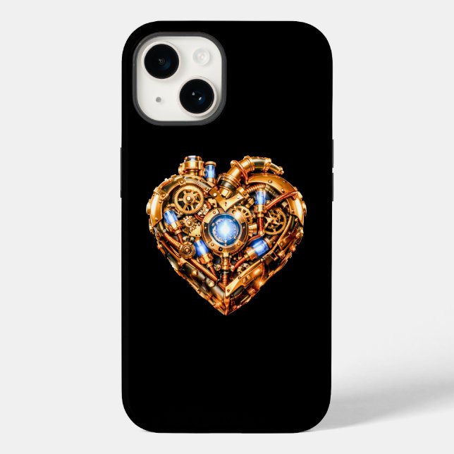 Intricate Steampunk-Mechanik-Herz-iPhone-Hülle Case-Mate iPhone Hülle (Rückseite)