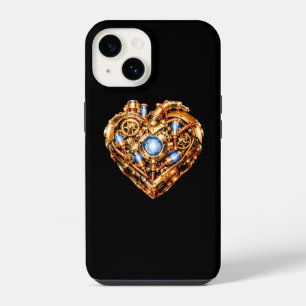 Intricate Steampunk-Mechanik-Herz-iPhone-Hülle iPhone 14 Hülle