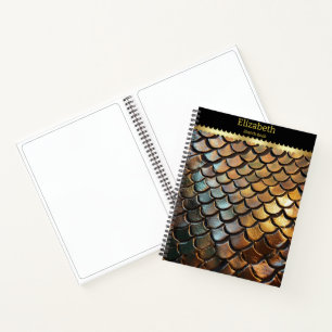 Intricate Textur einer giftigen Schlange Notizbuch