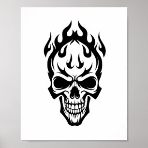 Intricates Celtic-Knotenmuster-Totenkopf-Poster -  Poster
