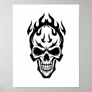 Intricates Celtic-Knotenmuster-Totenkopf-Poster -  Poster