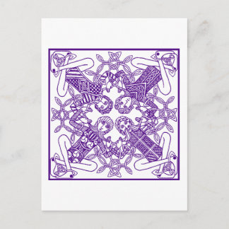 Intricentierte keltische, nicht miteinander verbun postkarte