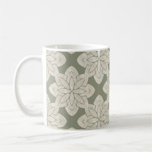 Intricsive Sage Green Blume Kaffeetasse