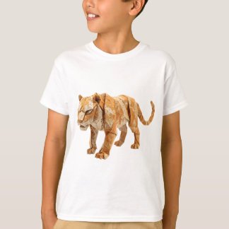 Intrigante Origami-Tiger-Handarbeit aus Papier-Sku T-Shirt