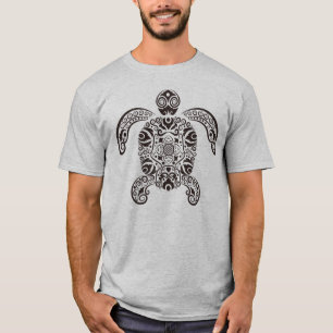 Intrigantes, ornamentales Mandala-Schildkröten-Des T-Shirt