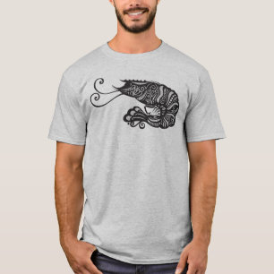 Intrigantes Tribal-Mandala-Garnelen-Ornat-T-Shirt T-Shirt