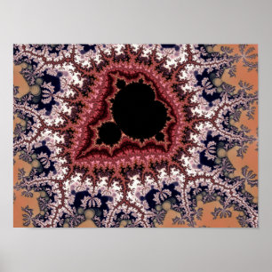 Intrikate Mandelbrot-Fraktalkunst Poster