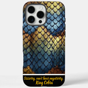 Intrikate Muster natürlicher Schlangenhaut auf dem iPhone 16 Pro Max Hülle