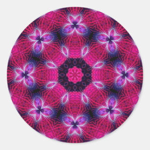 Intrikate rosa Aufkleber