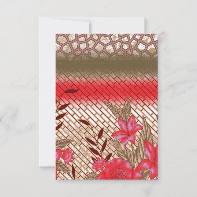 Intrikates Stoffdesign mit Blumenmuster (Vorderseite)