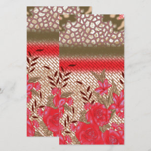 Intrikates Stoffdesign mit Blumenmuster