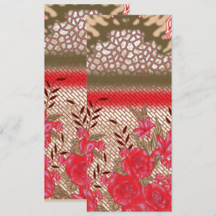 Intrikates Stoffdesign mit Blumenmuster