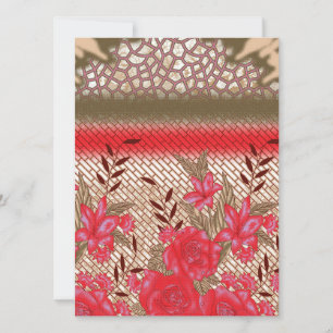 Intrikates Stoffdesign mit Blumenmuster