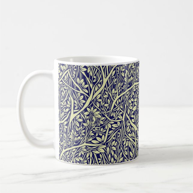 Intrikierte Baumzweige - Vintages Meer Kaffeetasse (Links)