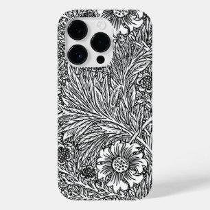 Intrikiertes Blumendesign in Schwarz und Weiß Case-Mate iPhone 14 Pro Hülle