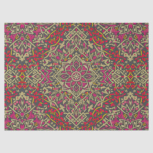 Intrikiertes, traditionelles orientalisches Rug Mo Seidenpapier