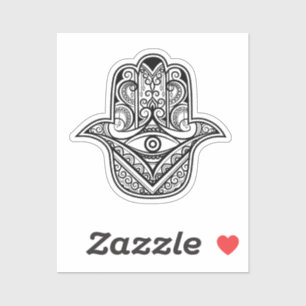 Intritkatesse Hamsa-Hand-Böser-Blick-Vinyl-Aufkleb Aufkleber