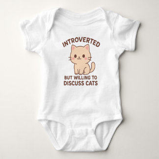 Introvert But Discuss Cats Baby One-Pieces Baby Strampler