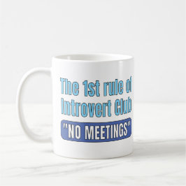 Introvert Club T-Shirt Kaffeetasse