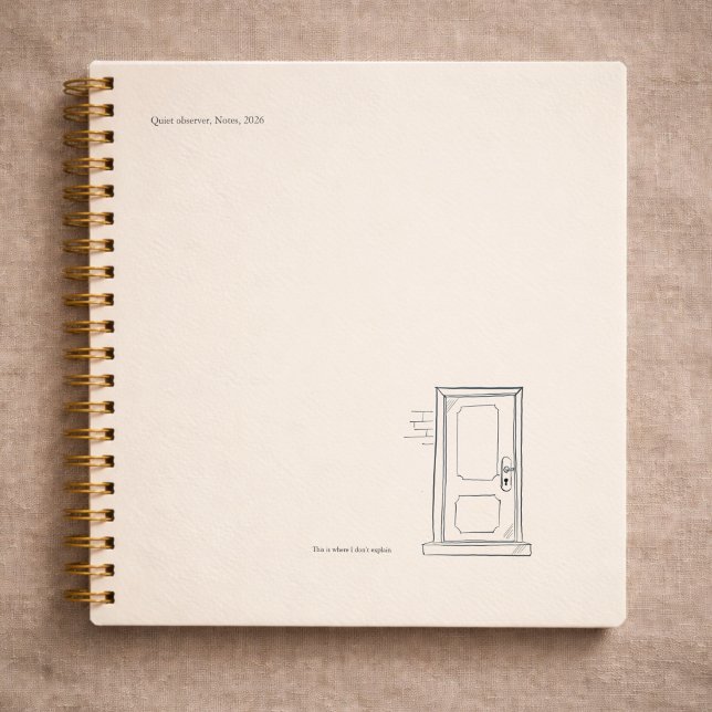 Introvert Geschenk Stille Einsamkeit Geschlossene  Notizbuch (Von Creator hochgeladen)