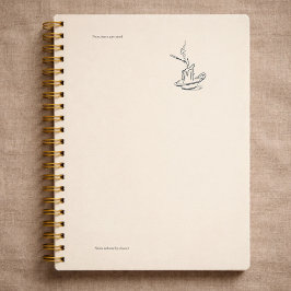 Introvert Gift Minimalist Line Art Planner Notizbuch