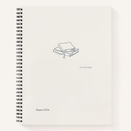 Introvert Literary Aesthetic/ Spiral Notebook Notizbuch