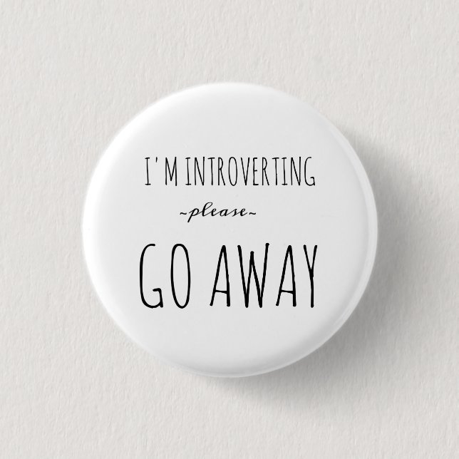 Introvert Miniknopf Button (Vorderseite)
