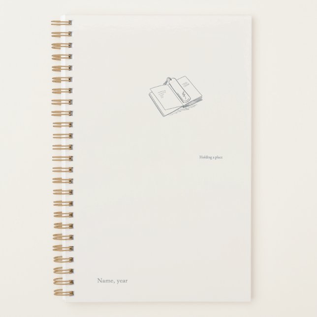 Introvert Minimalist Black and White Small Planner Planer (Vorderseite)