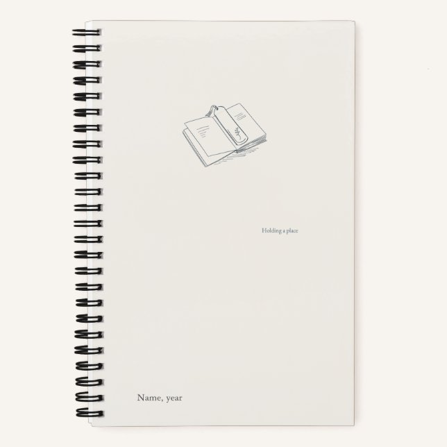 Introvert Minimalist Literary Gift Notebook Notizbuch (Vorderseite)