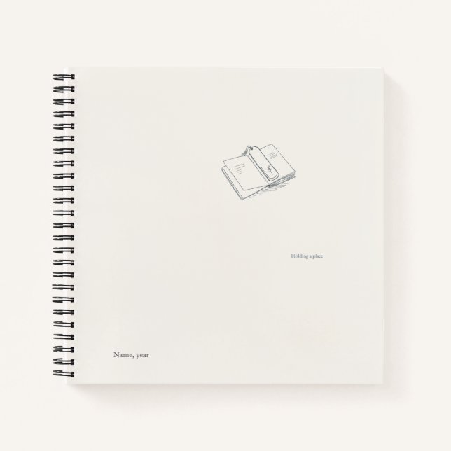 Introvert Minimalist Literary Gift Notebook Notizbuch (Vorderseite)