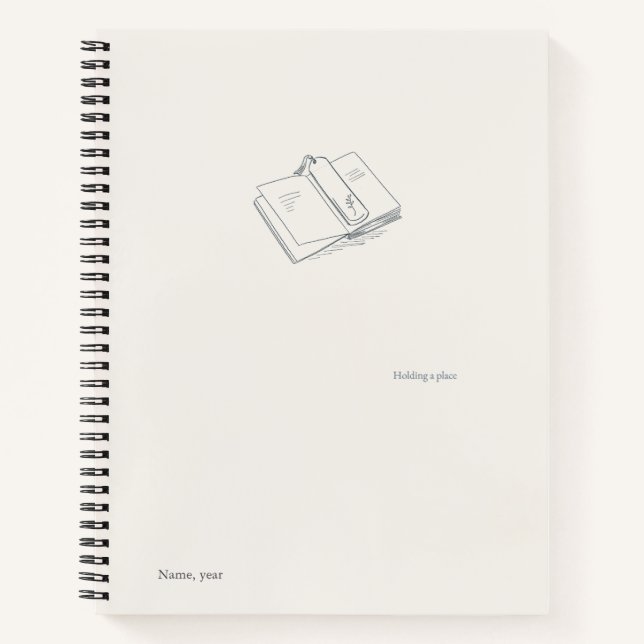 Introvert Minimalist Literary Gift Notebook Notizbuch (Vorderseite)