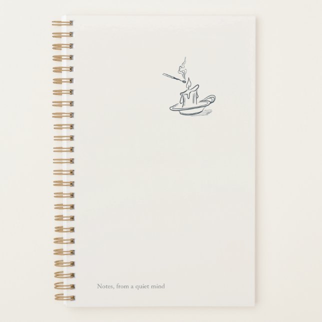 Introvert Quiet Solitude Minimalist Planner Planer (Vorderseite)