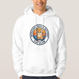Introvert Soziale Batterie Katze Süße Kitty Design Hoodie