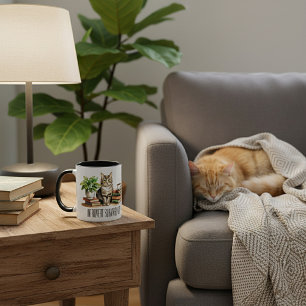 Introvert-Überlebenskit (Katze,Pflanze,Kaffee,Büch Tasse