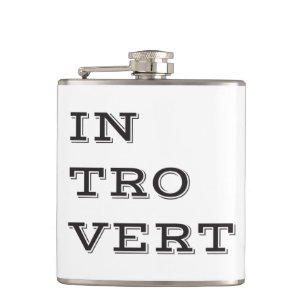 Introvert Wrapped Vinyl Flask Flachmann