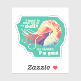 Introvertebrate nautilus - kleiner Aufkleber