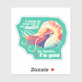 Introvertebrate nautilus - mittlere Aufkleber